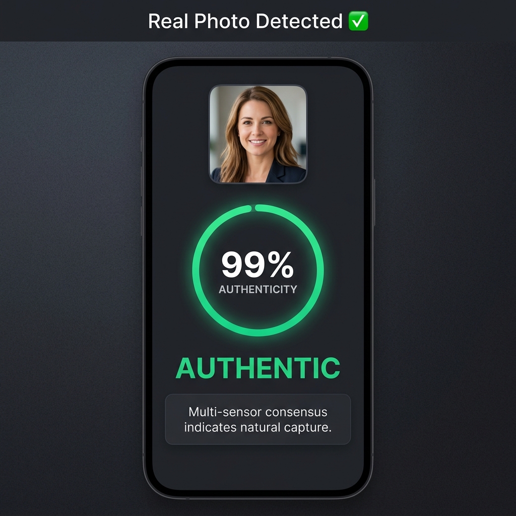 Authentic scan result
